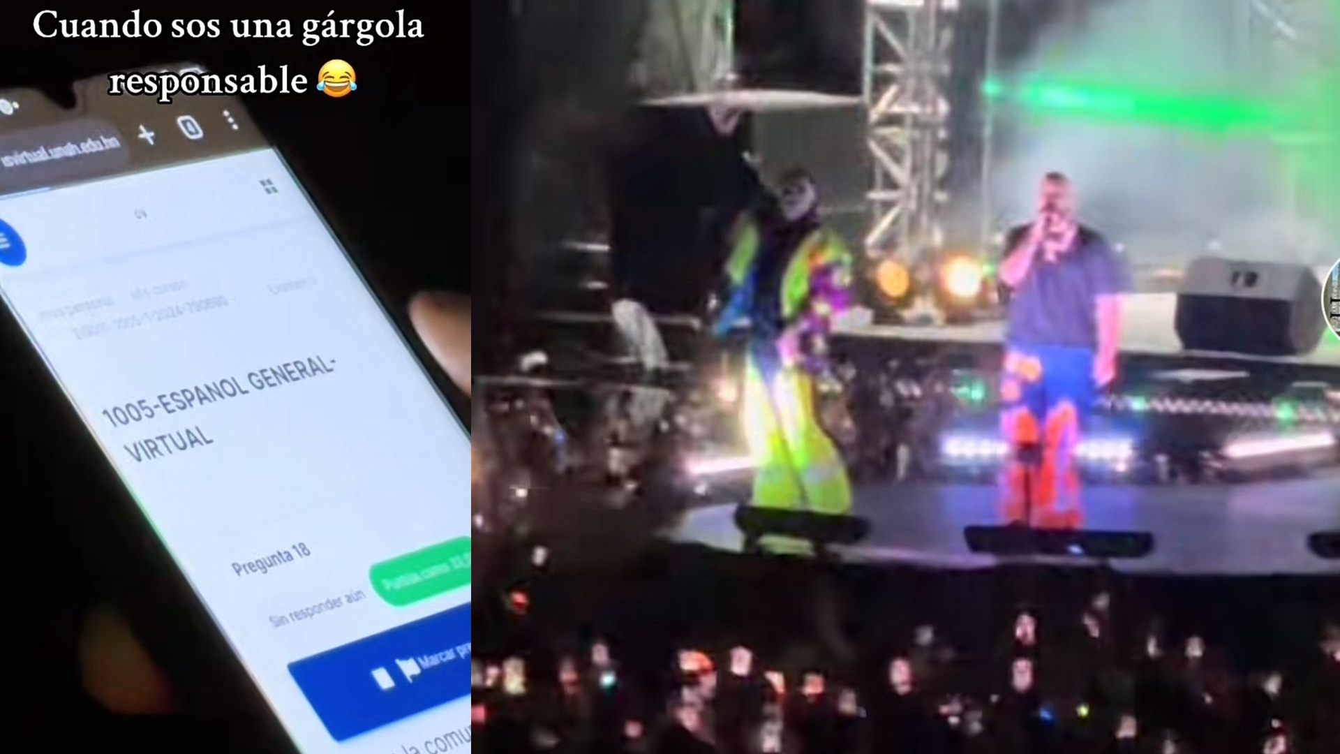Estudiante de la UNAH hizo examen en pleno concierto de Jowel & Randy