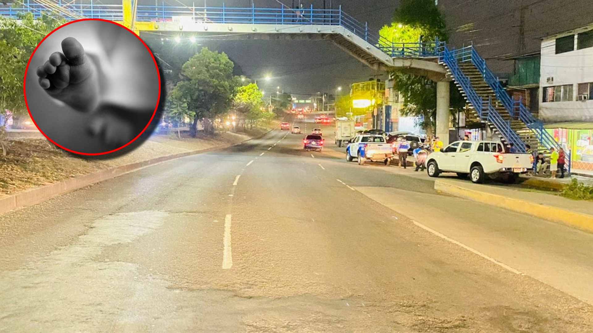 Recién nacido muere en accidente de tránsito en la capital; "iban cuatro en la moto"