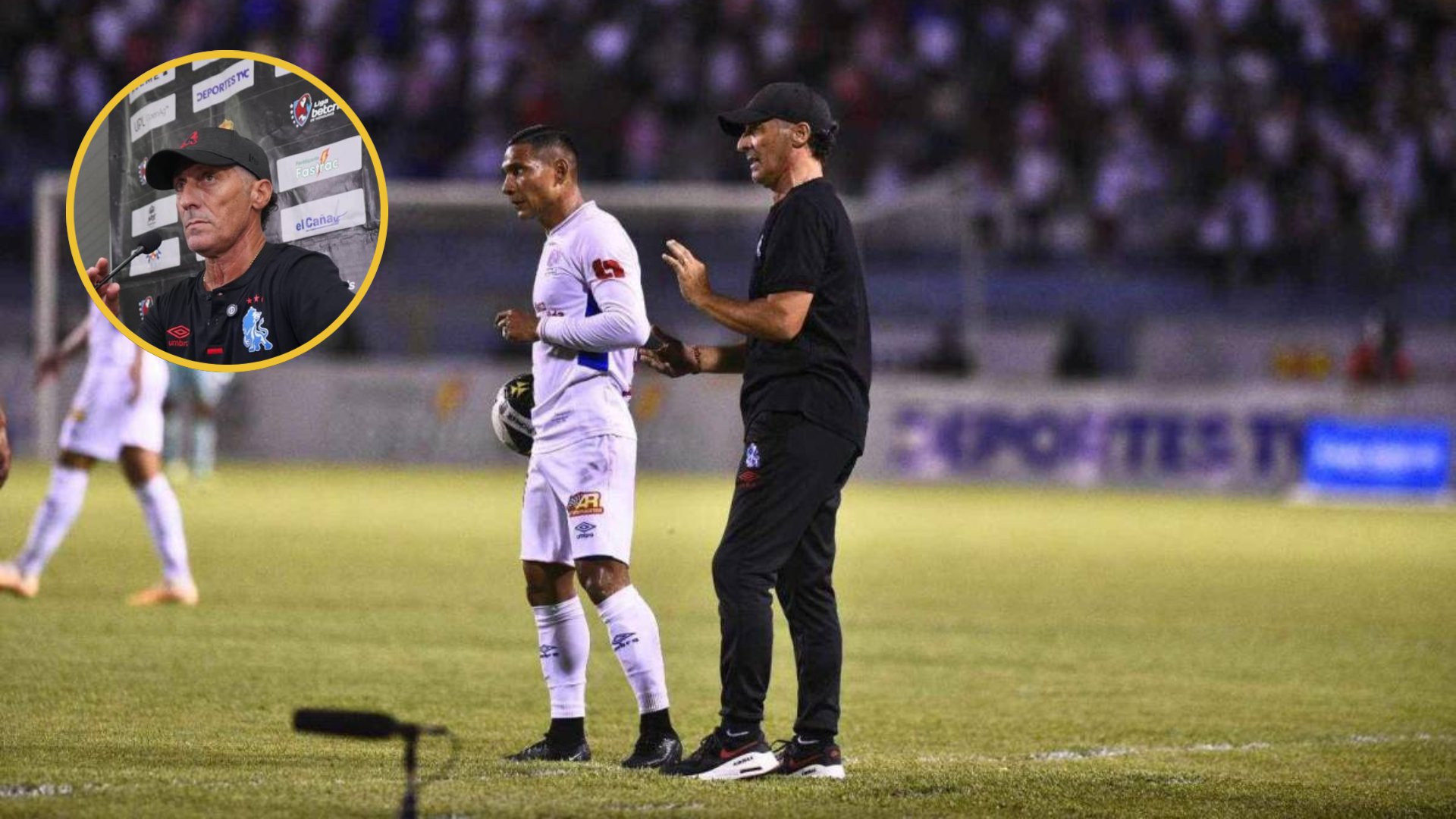 Troglio, enfrentó a los medios en una conferencia de prensa después de la caída de 1-0 ante el Real España en el partido de ida del repechaje