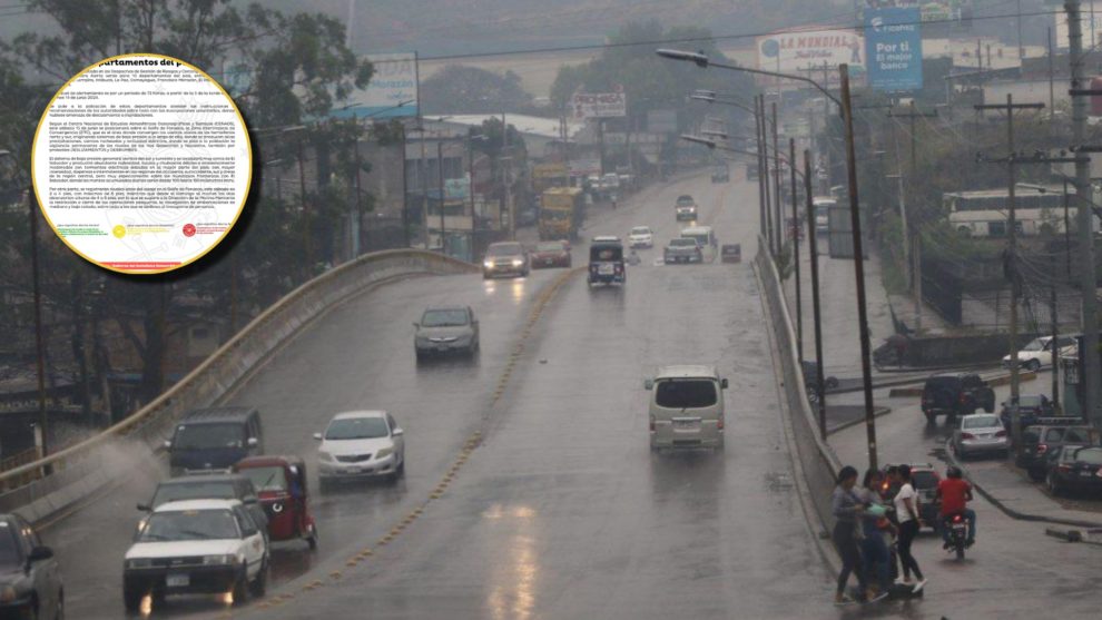 Declaran alerta en Honduras por deslizamiento e inundaciones para 10 departamentos