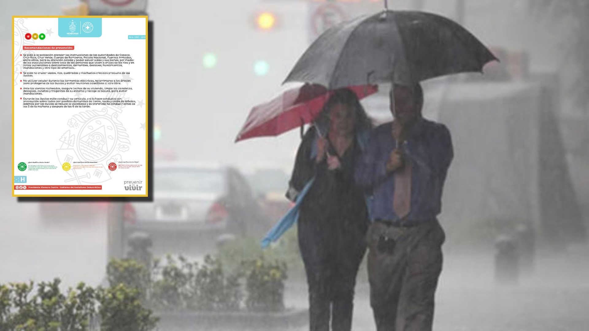 Lluvias en Honduras
