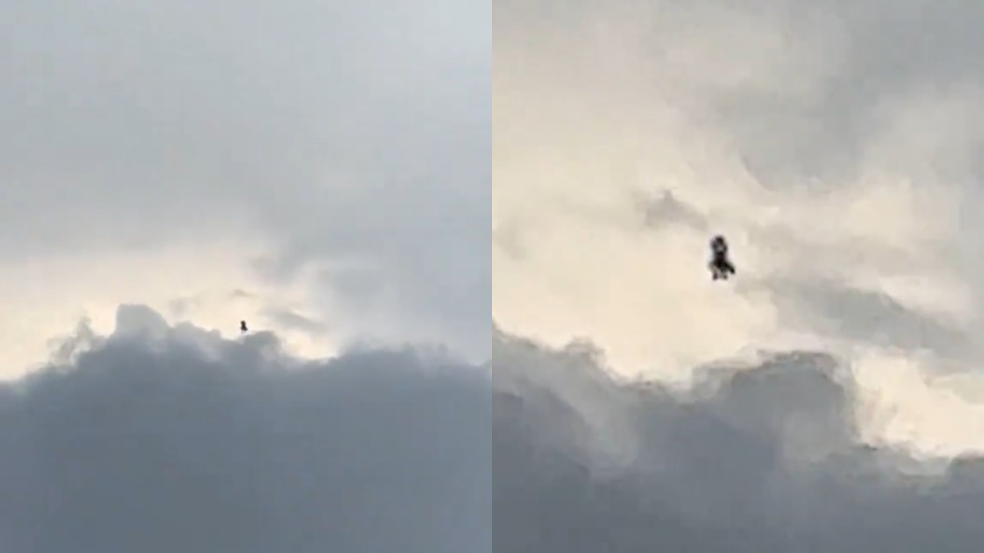 ¿Una bruja? Captan una figura extraña sobre el cielo