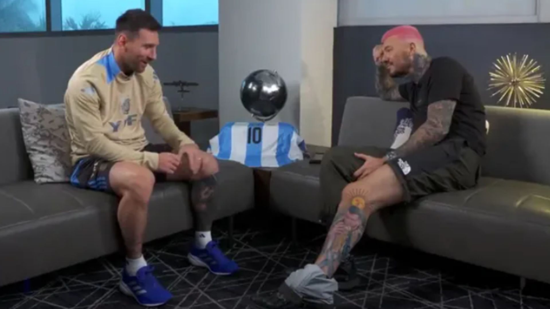 Marcelo Tinelli viajó a Miami para entrevistar a Lionel Messi.