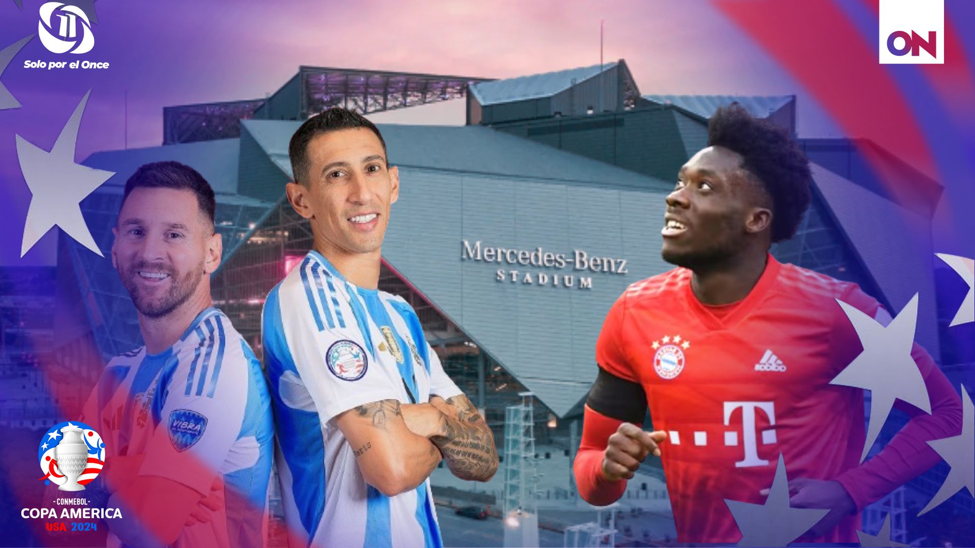 Argentina y Canadá se enfrentan hoy 21 de junio de 2024 en el Mercedes-Benz Stadium en el partido inaugural de la Copa América 2024.