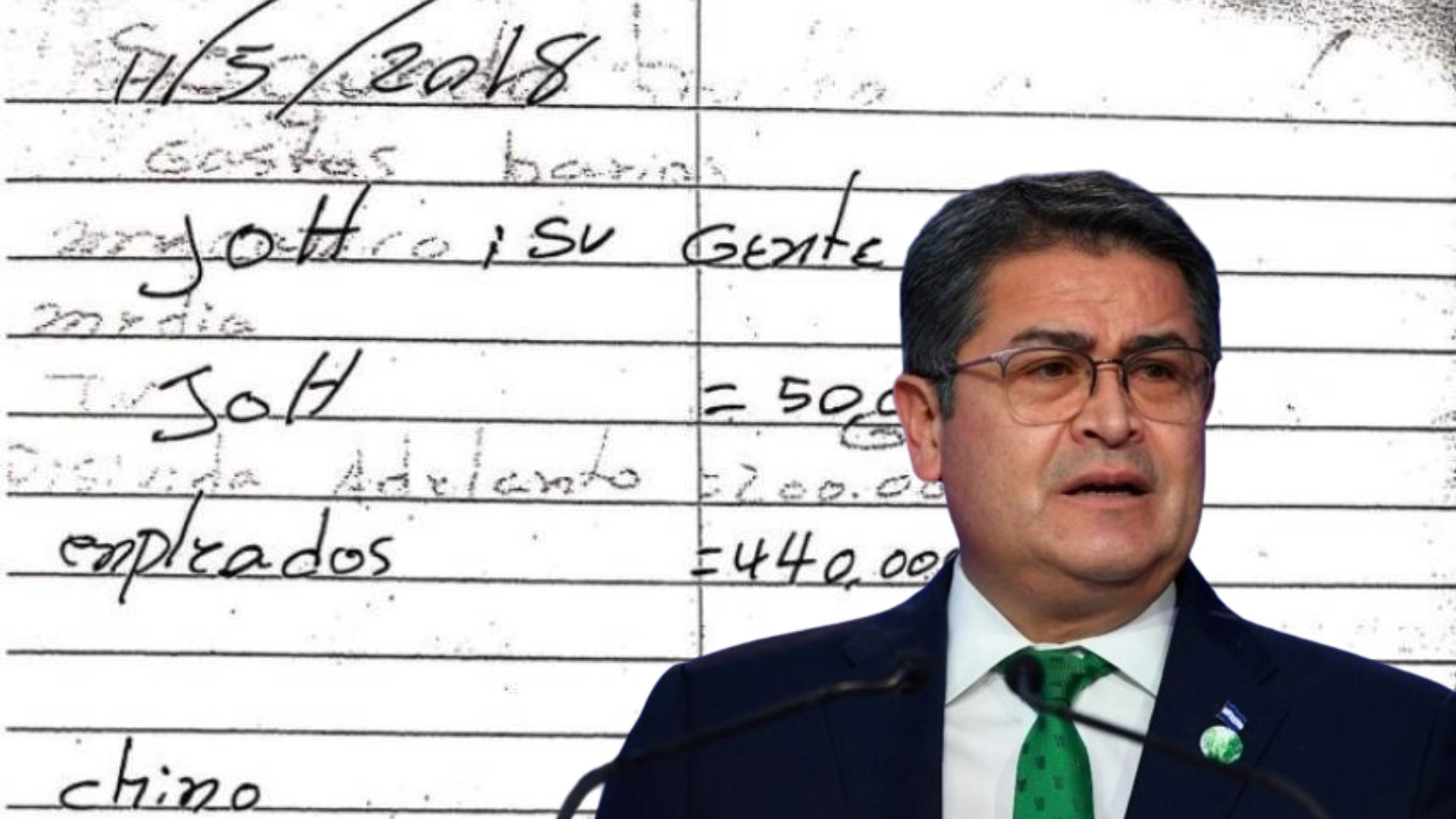 De las ocho denominadas narcolibretas, en tres aparecen las iniciales JOH (Juan Orlando Hernández), así como el nombre de su hermano Juan Antonio Hernández.
