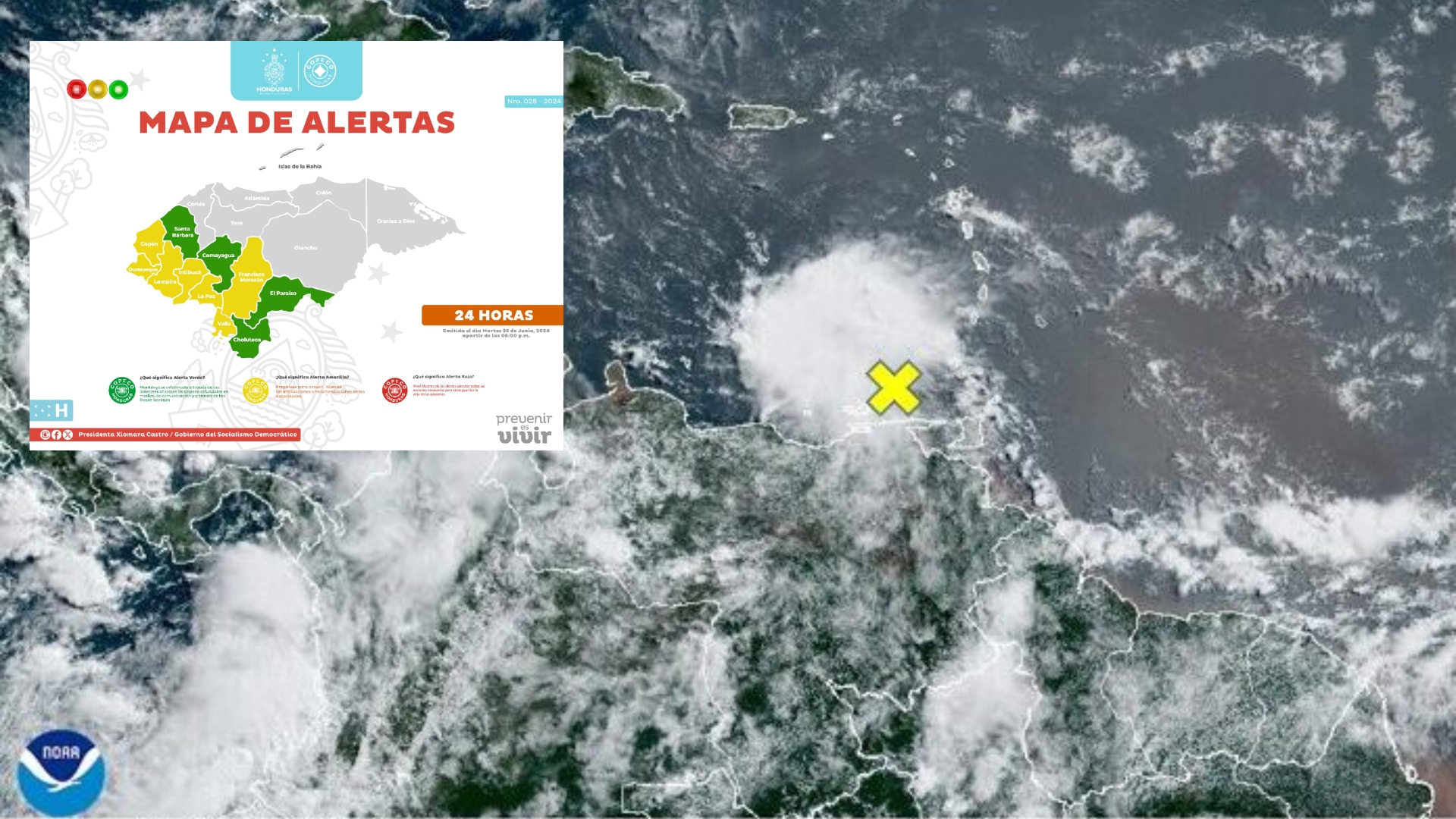 Continúan las alertas por onda tropical en 11 departamentos de Honduras ¿Cuáles son?