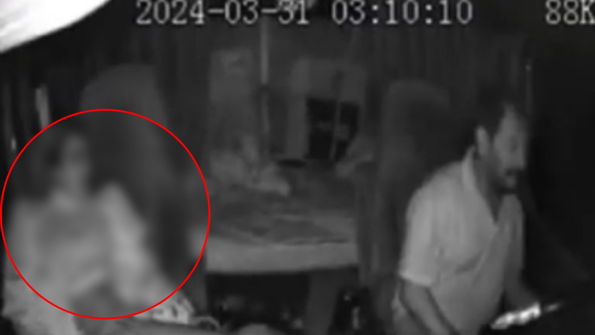 Fantasma es grabado en el asiento de un camión