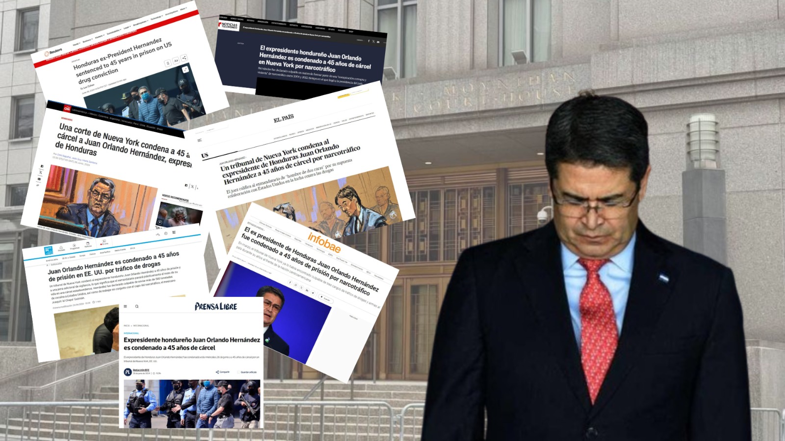 Así informa el mundo sobre la sentencia de Juan Orlando Hernández