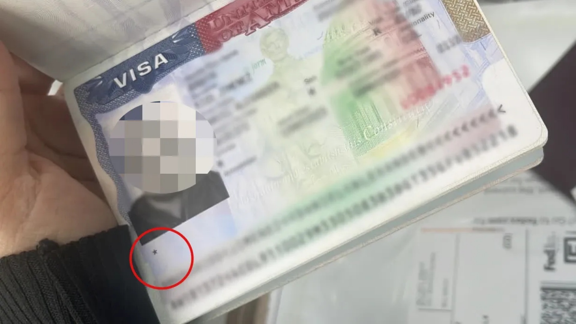 Significado de los asteriscos en la visa de Estados Unidos