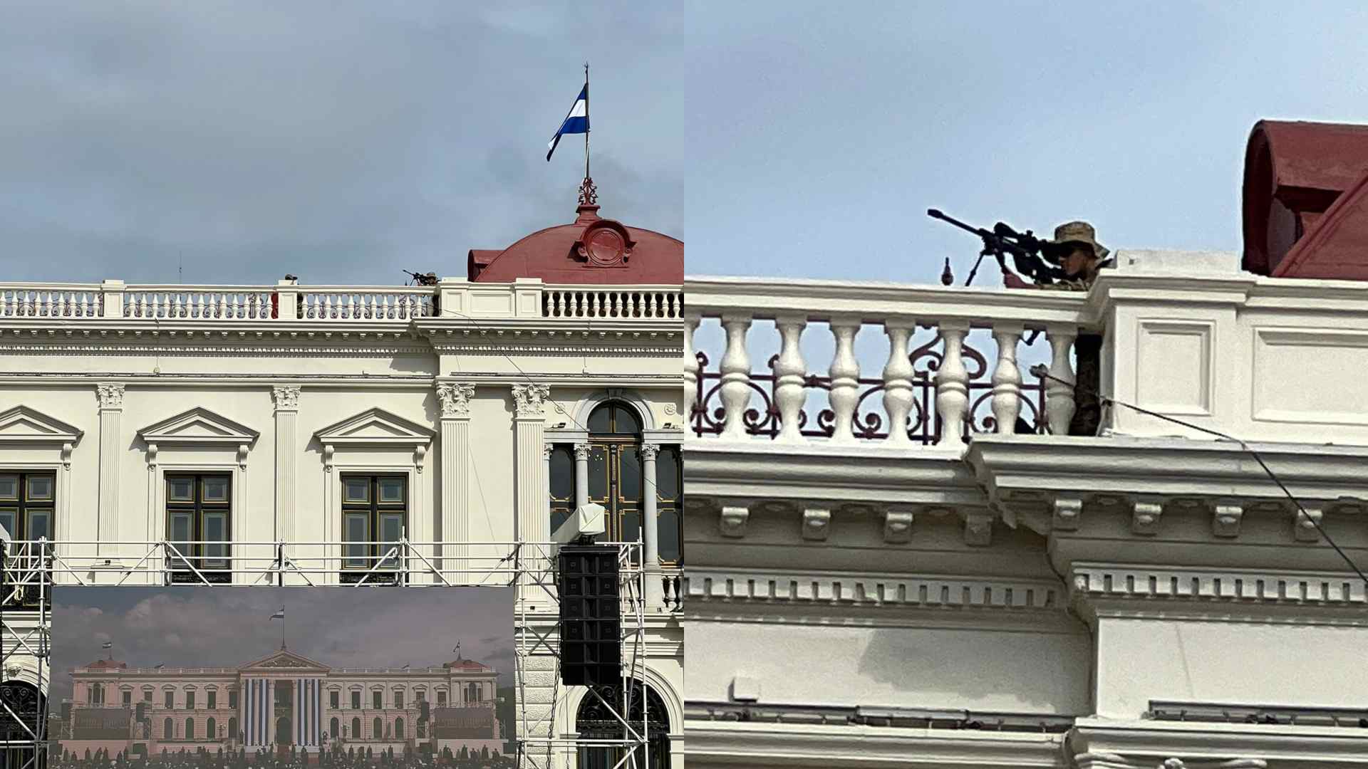 Investidura de Nayib Bukele con francotiradores y réplicas