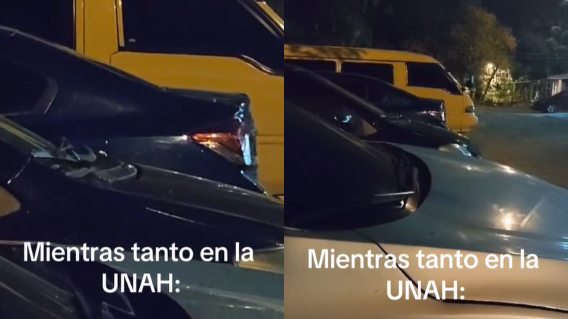 VIDEO | Captan movimientos extraños en carro en la UNAH