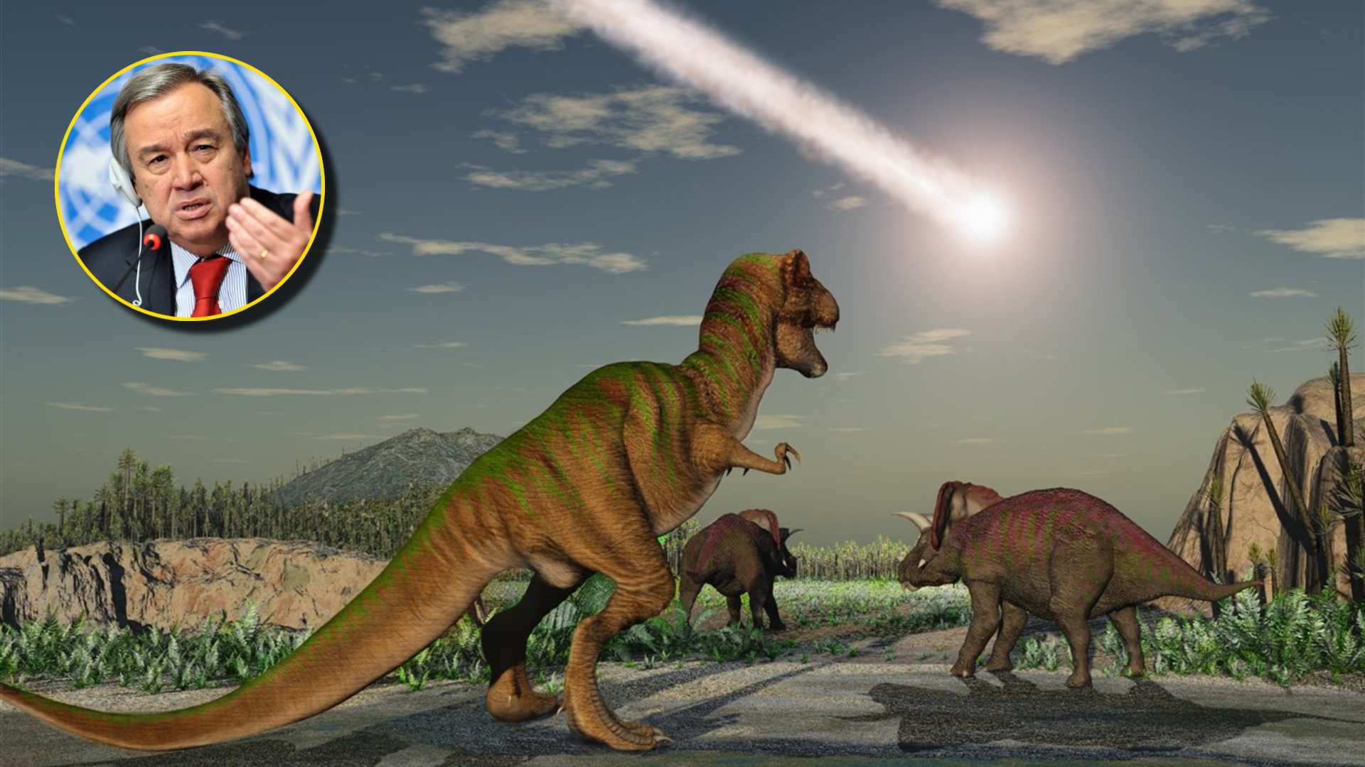 ONU compara a la humanidad con meteorito de dinosaurios
