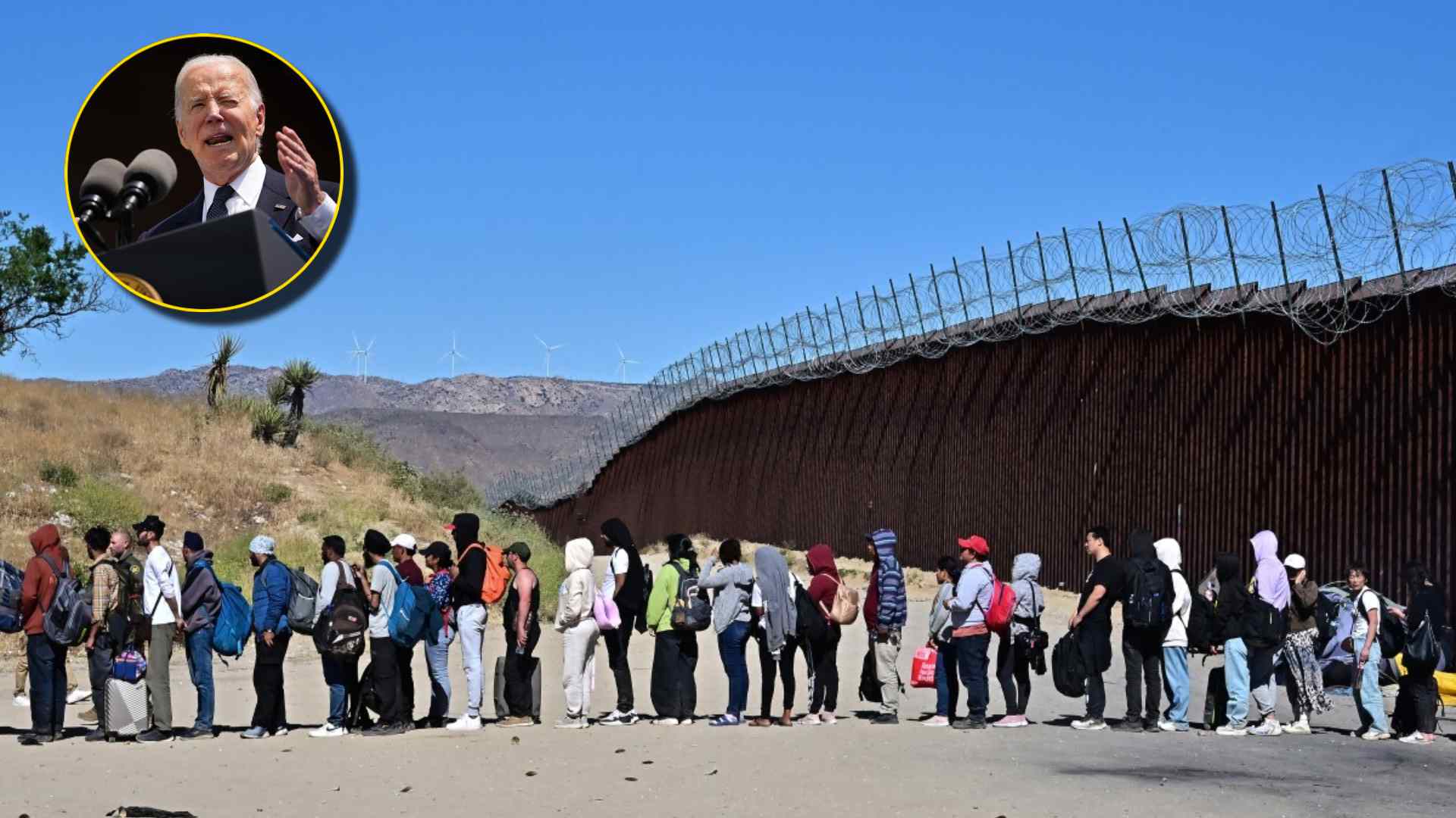 Migrantes continúan cruzando la frontera de EE.UU. pese a Biden