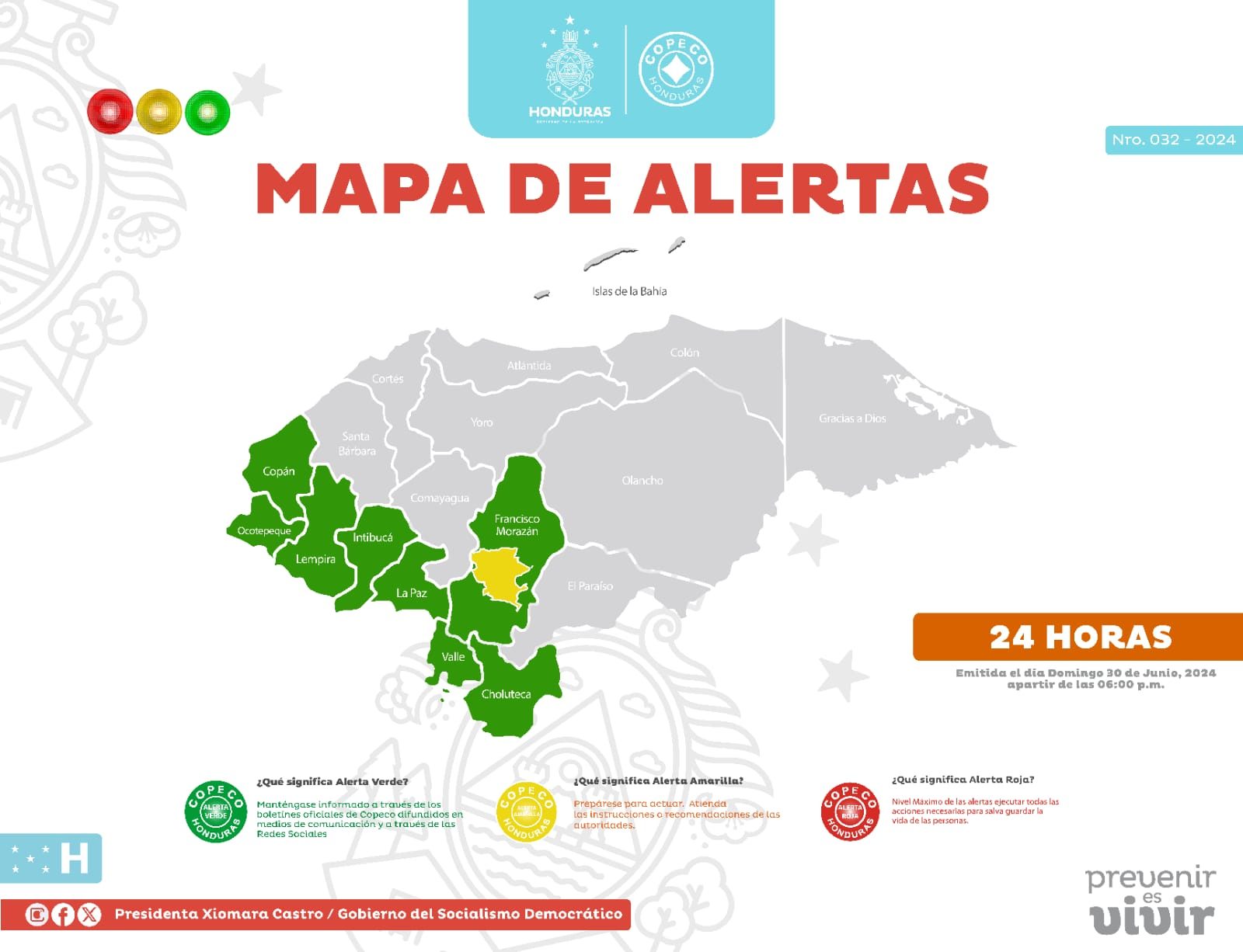 alertas Honduras lluvias