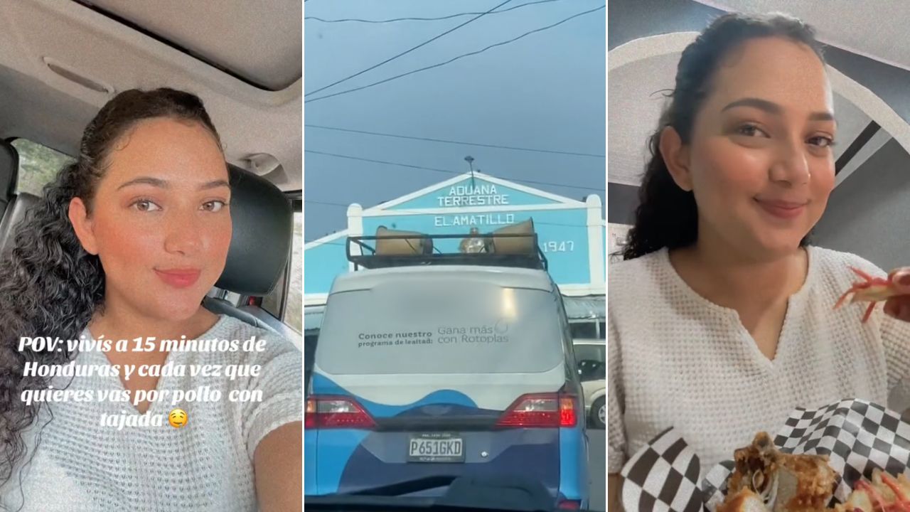 Salvadoreña cruza la frontera para degustar un pollo chuco
