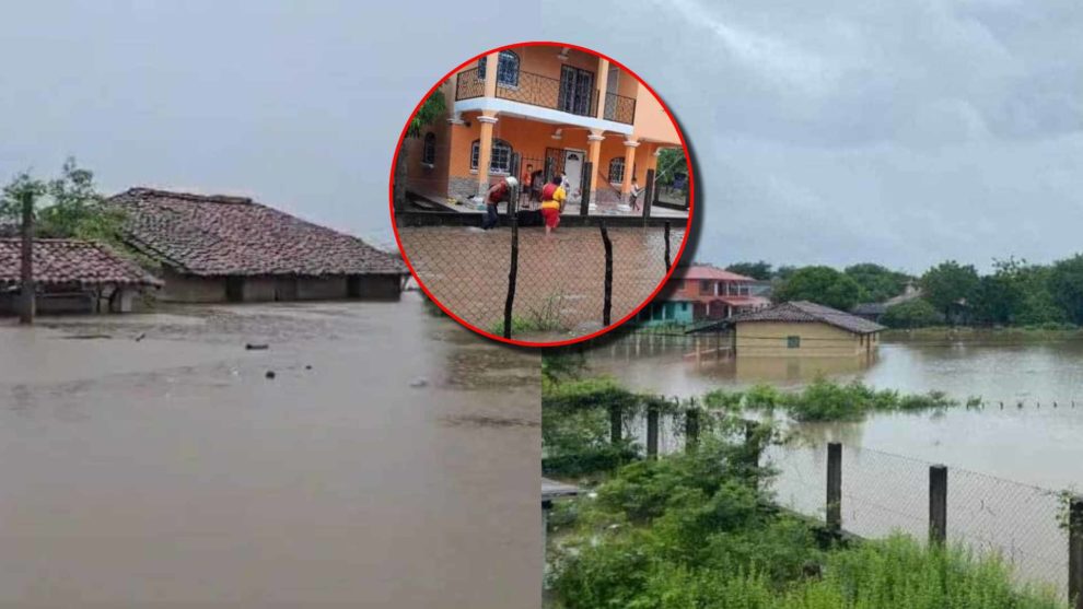 “agua Al Cuello” Pobladores De Valle Con Crecida De Río Goascorán