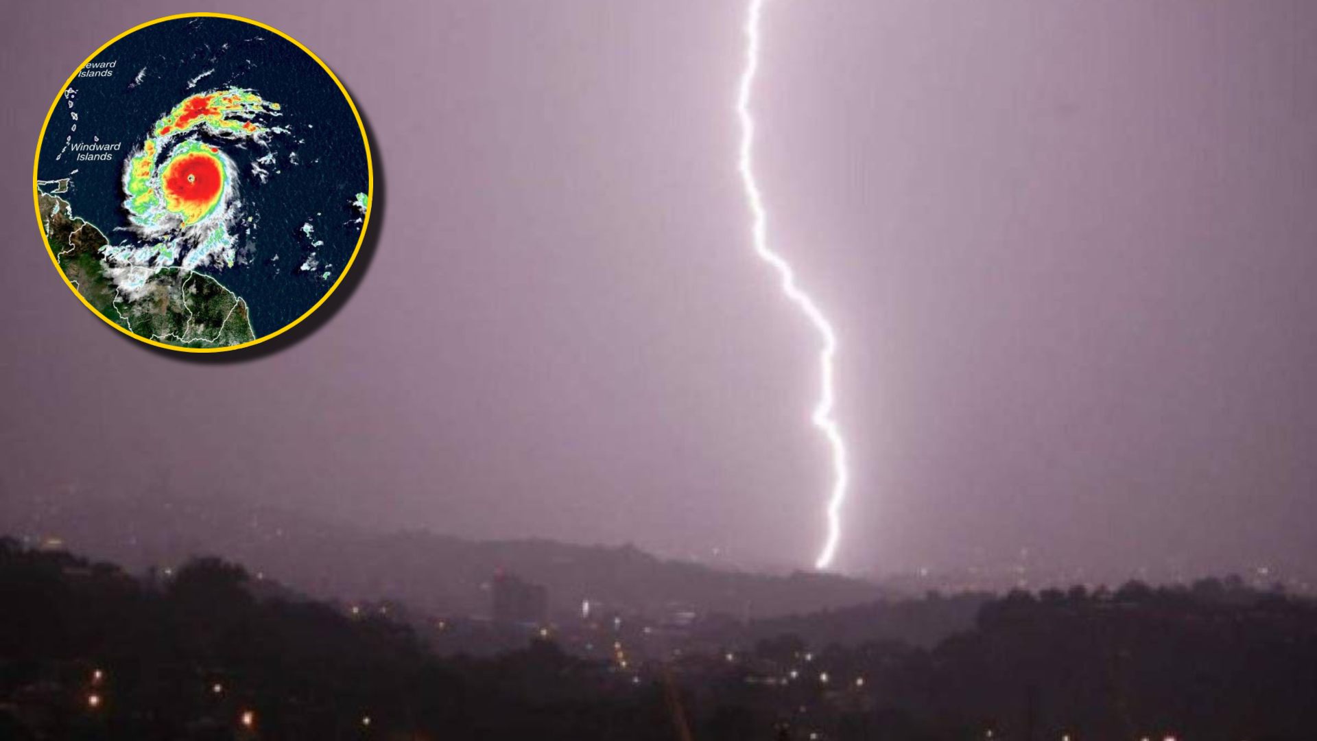 lluvias con actividad eléctrica en Honduras