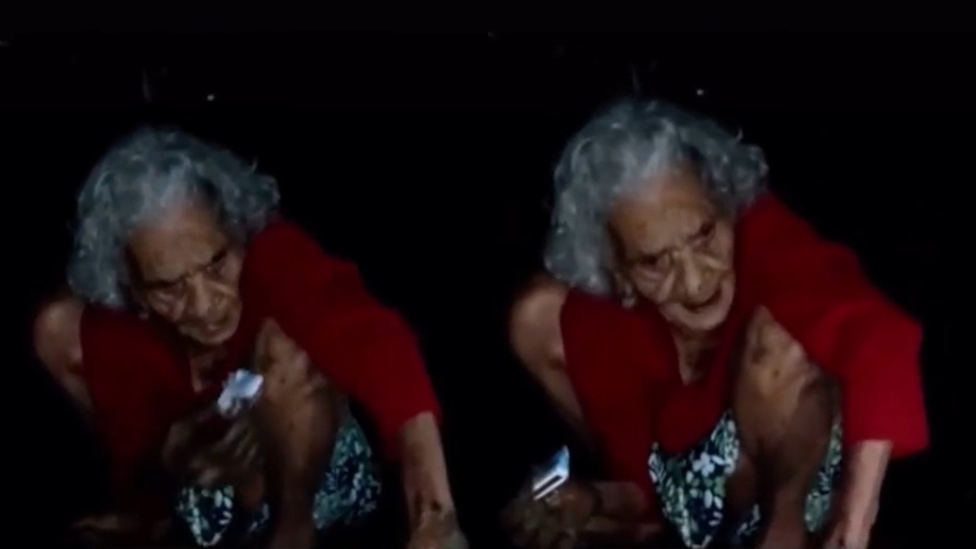 Bruja es captada tras caer del cielo en plena noche