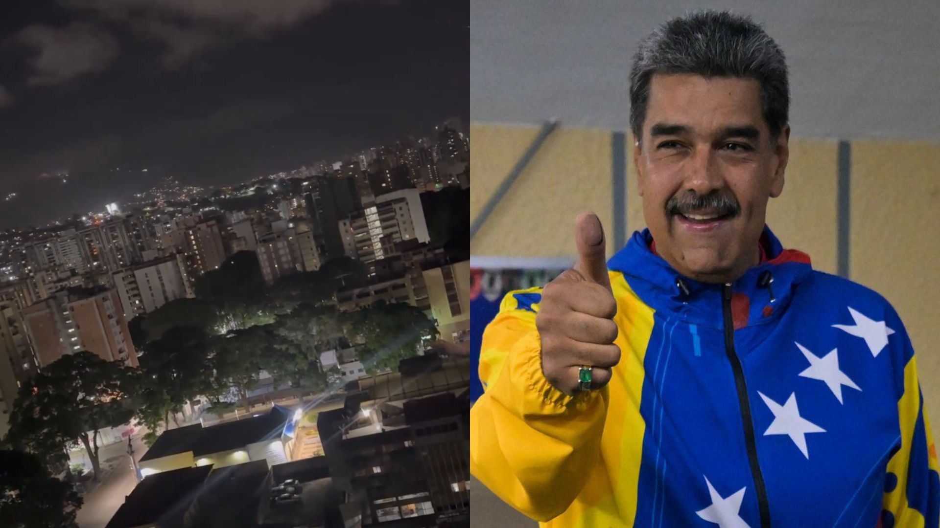 Cacerolazo en Venezuela porque CNE declaró ganador a Nicolás Maduro.