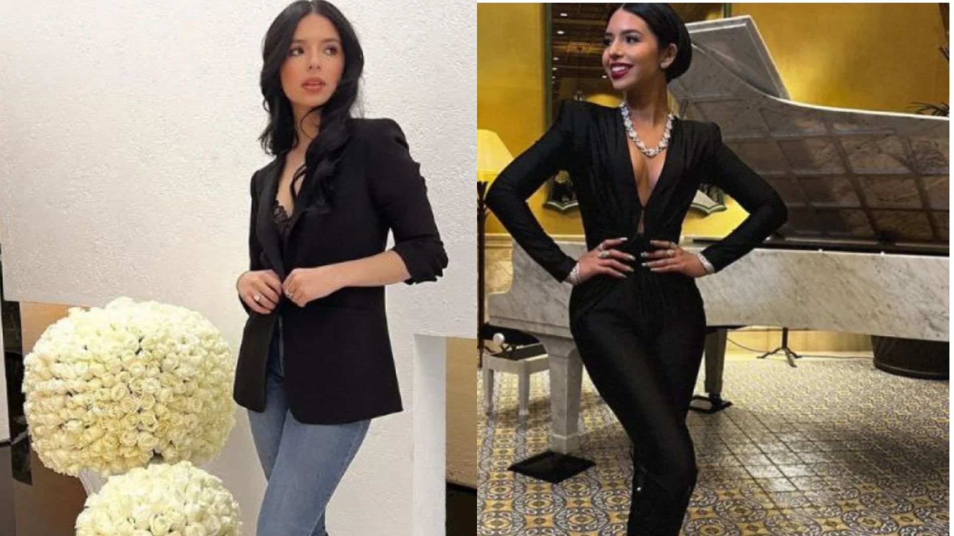 Ángela Aguilar, antes y después.