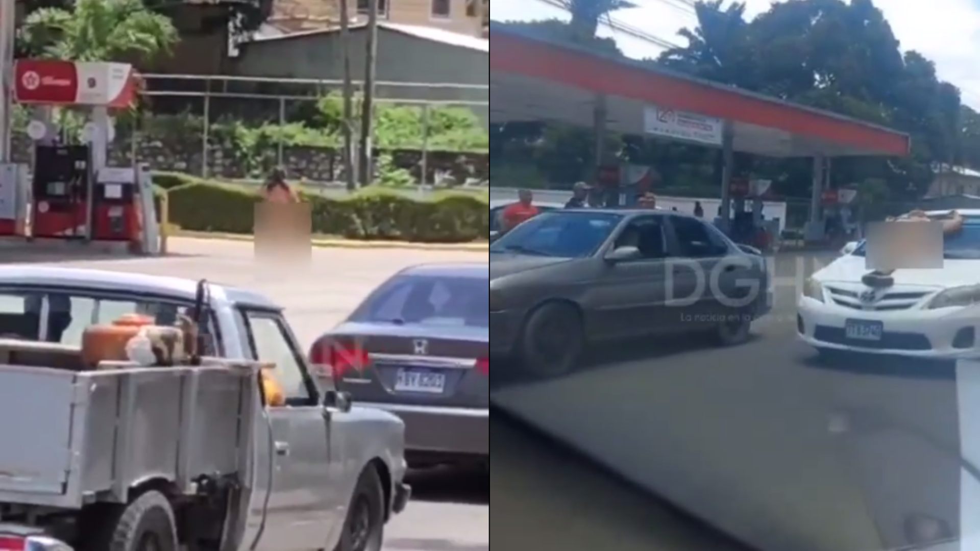 La Ceiba mujer caminando como Dios la trajo al mundo