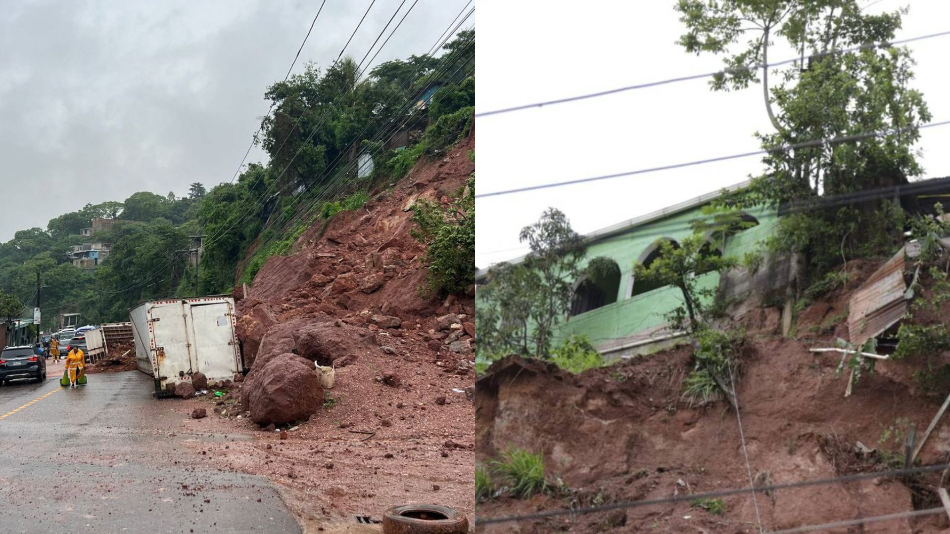 derrumbe en la colonia villa nueva