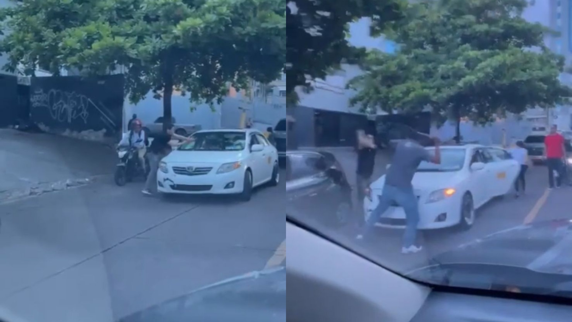Pelea en la capital