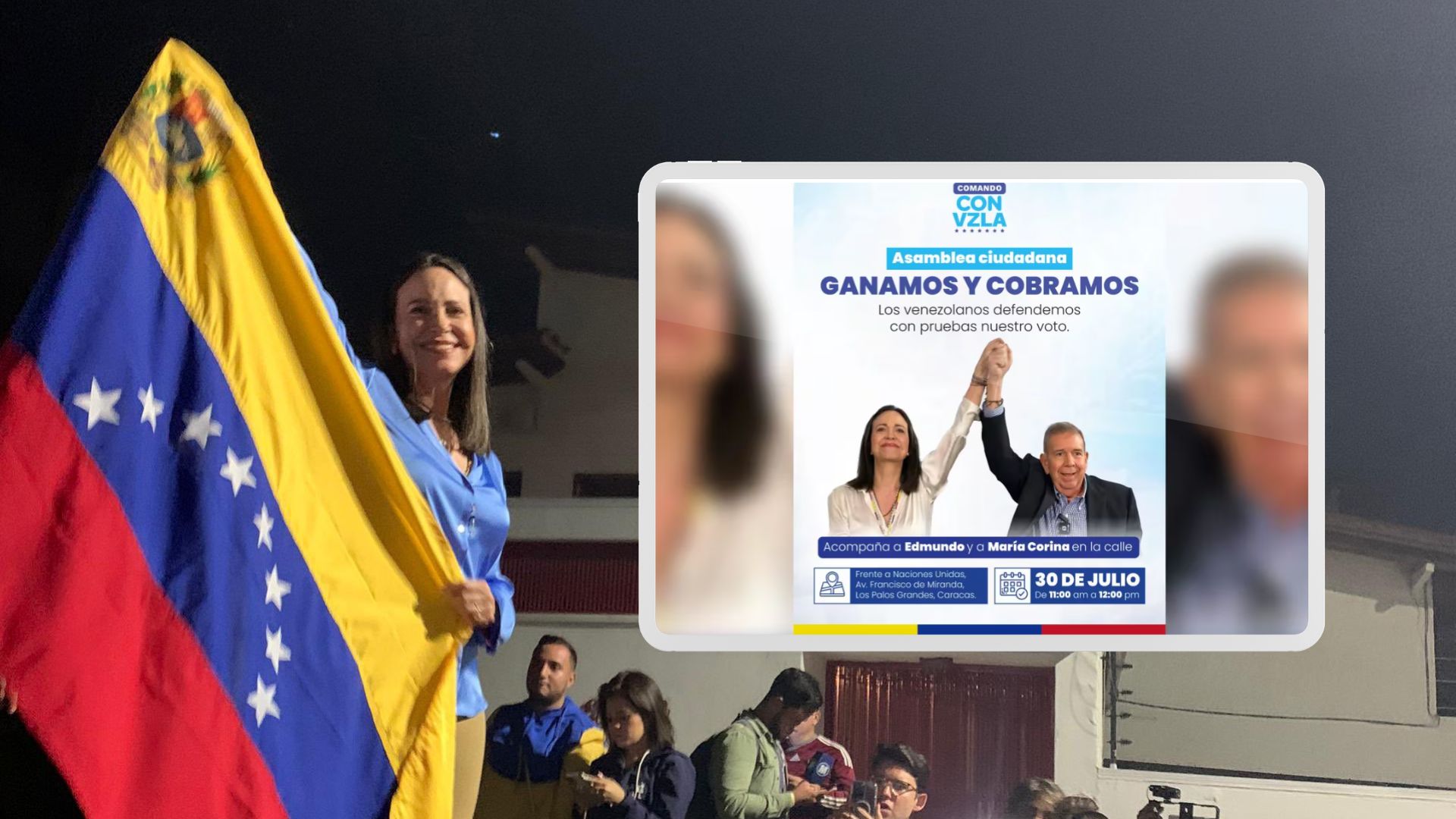 La líder opositoria María Corina Machado ha convocado a asambleas ciudadanas en todo el país.