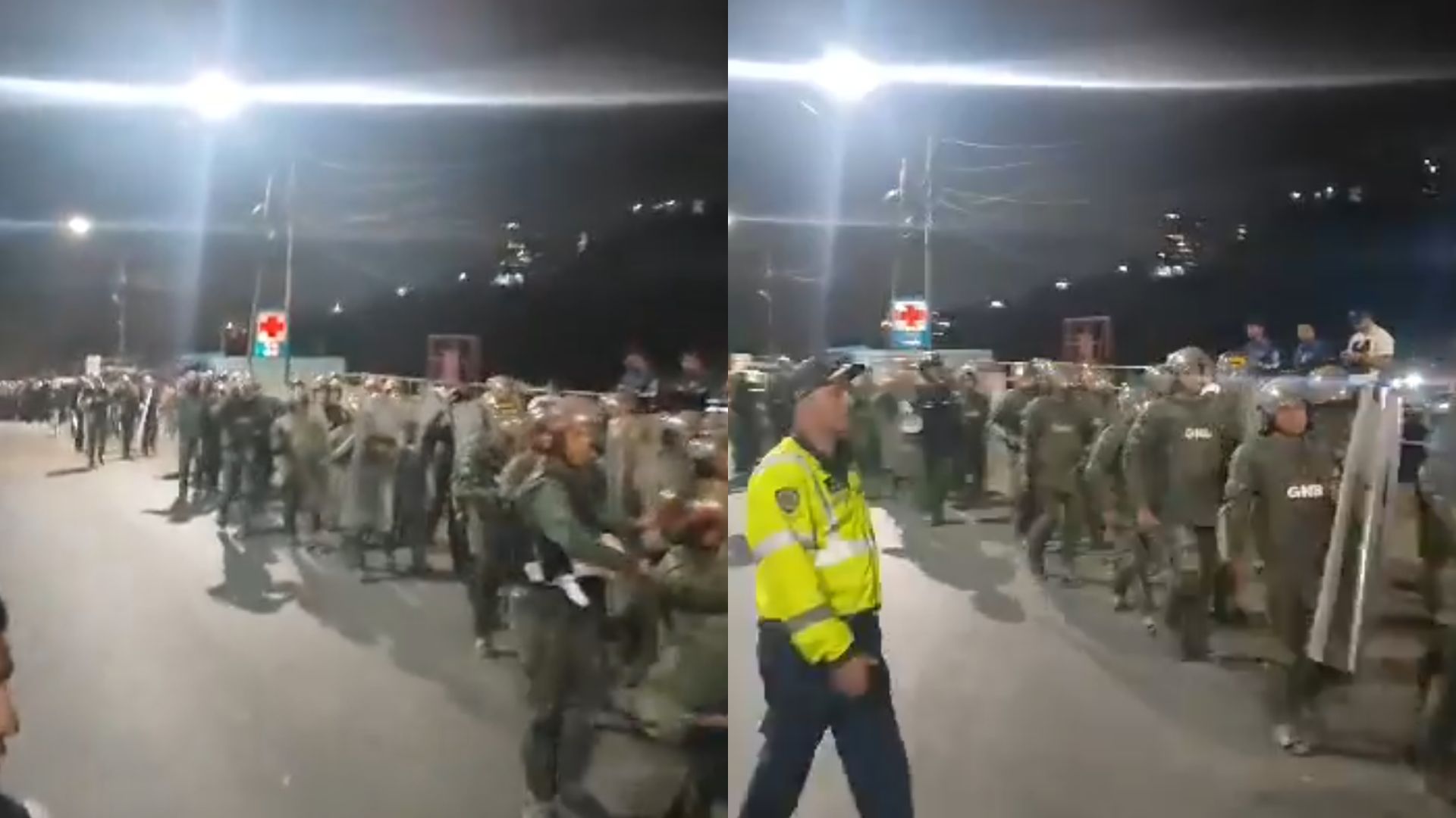 Militares en las calles de Venezuela.