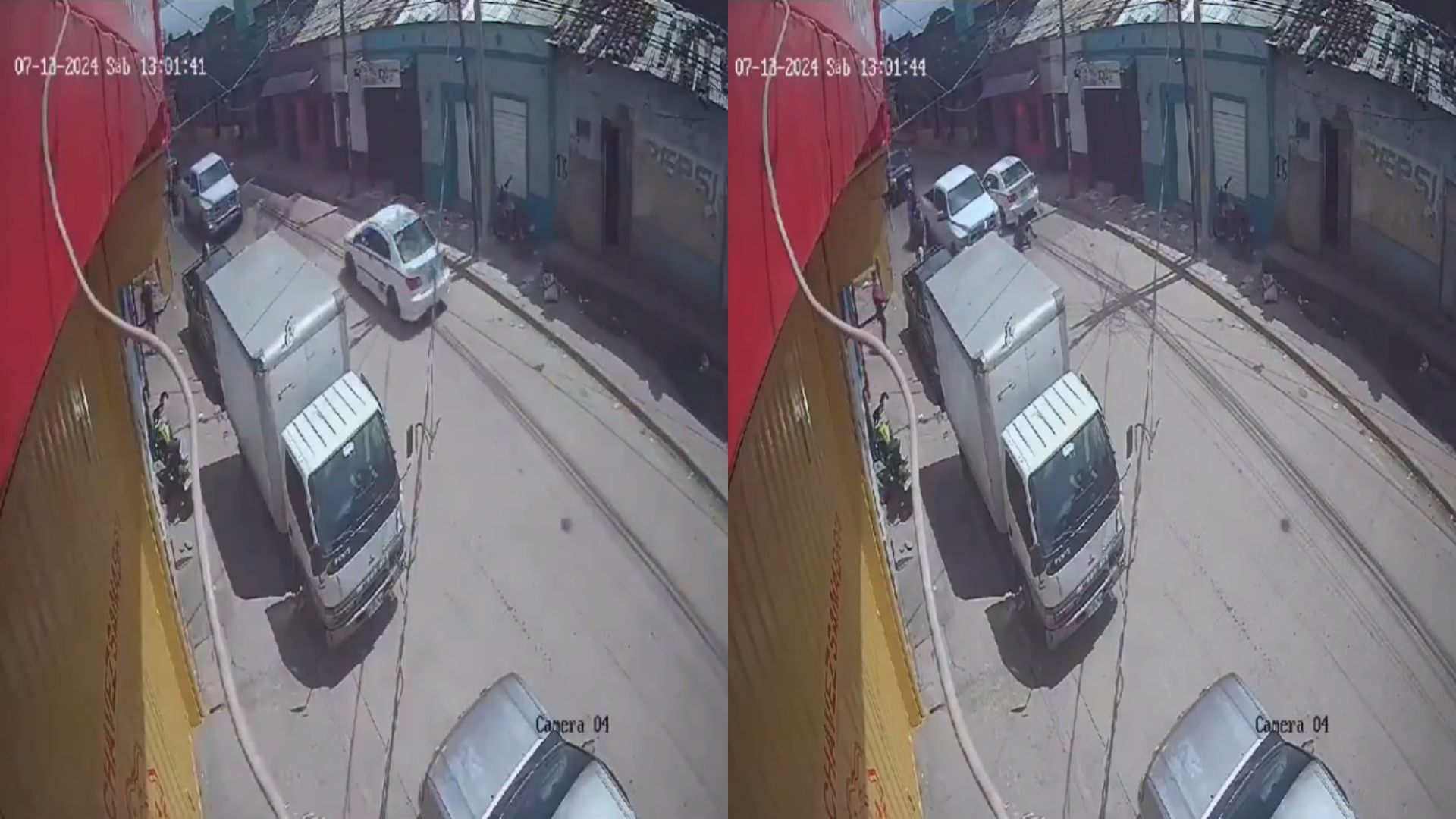 Motociclista en contravía choque con un taxi en Danlí