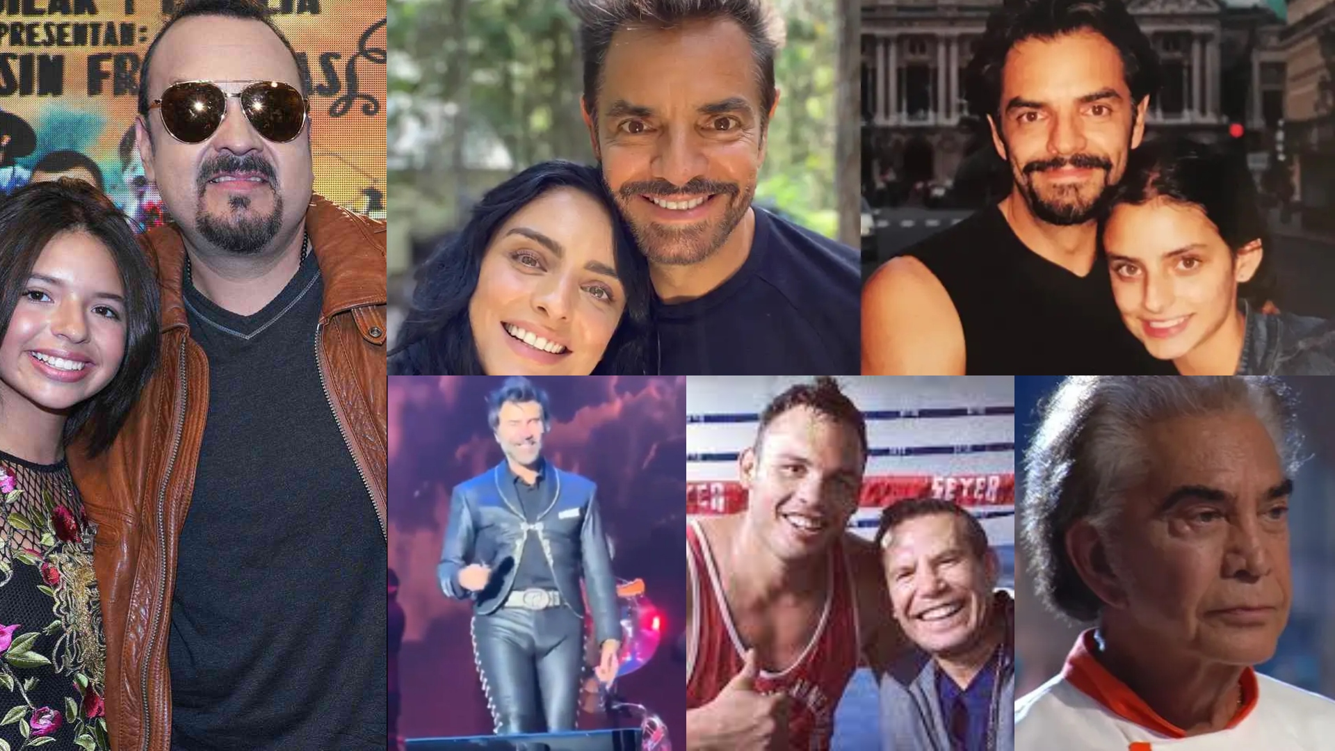 Pepe Aguilar y Eugenio Derbez incluídos entre los padres más controversiales del mundo del espectáculo