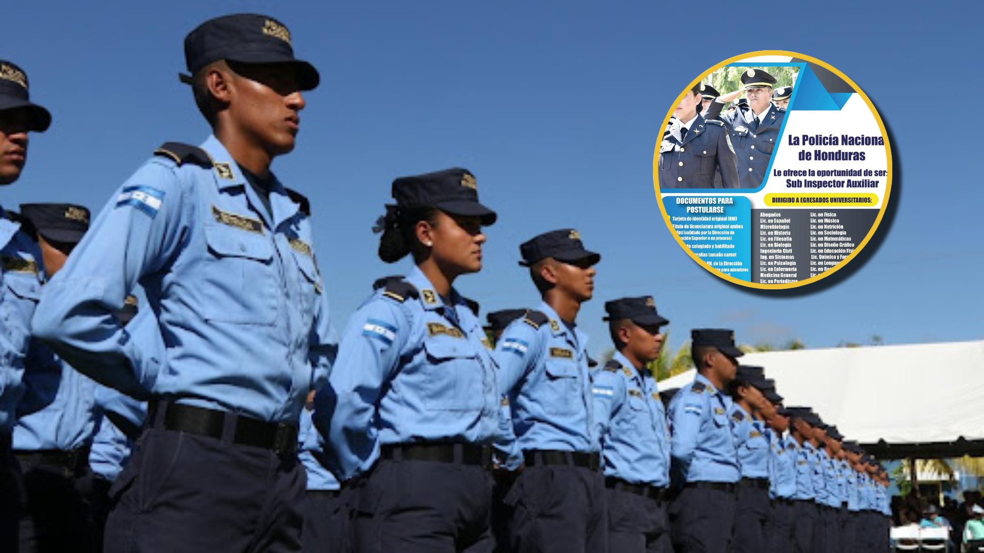 policia honduras ofrece empleos
