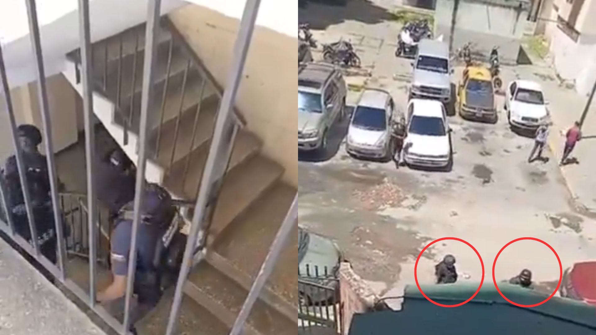 Momento cuando los militares invaden un edificio en Caricuao.