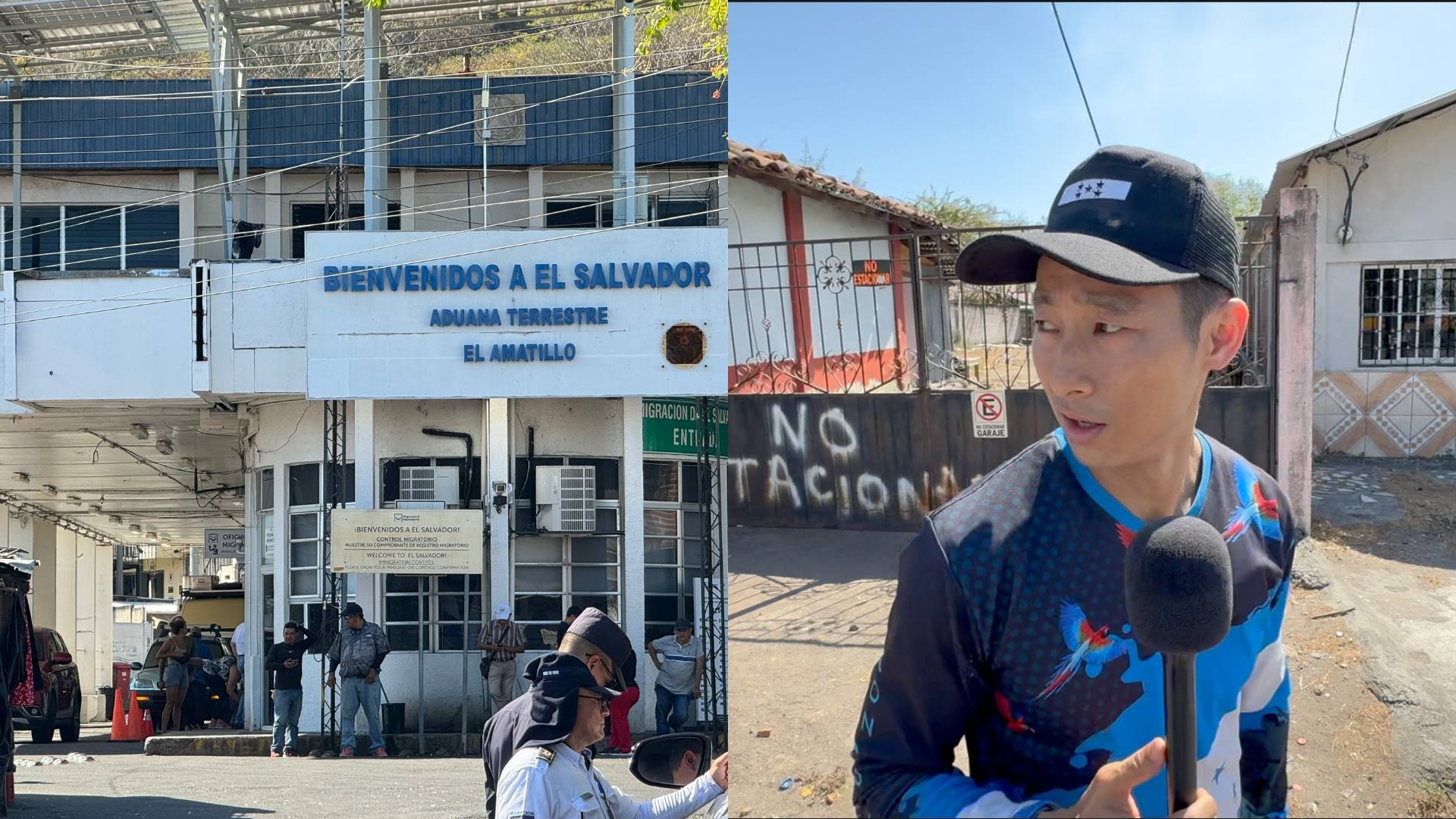 Shin Fujiyama se lleva buen susto en la frontera con El Salvador