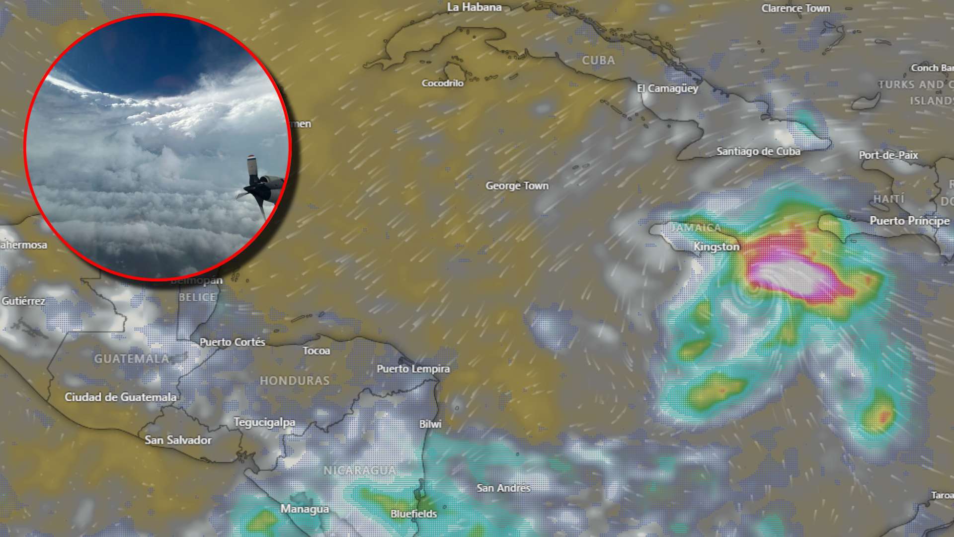 Avión capta imágenes dentro de huracán Beryl; mira cómo luce