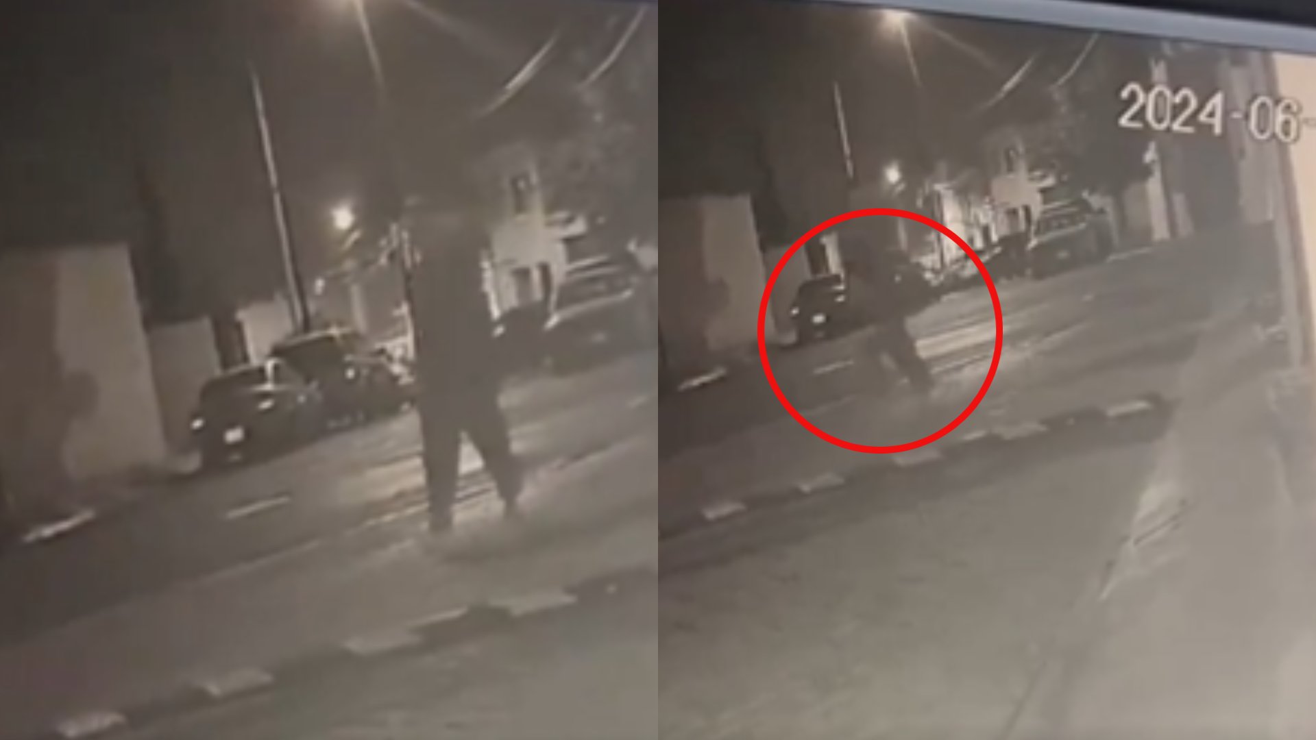 Captan a presunto fantasma caminando por calle solitaria VIDEO