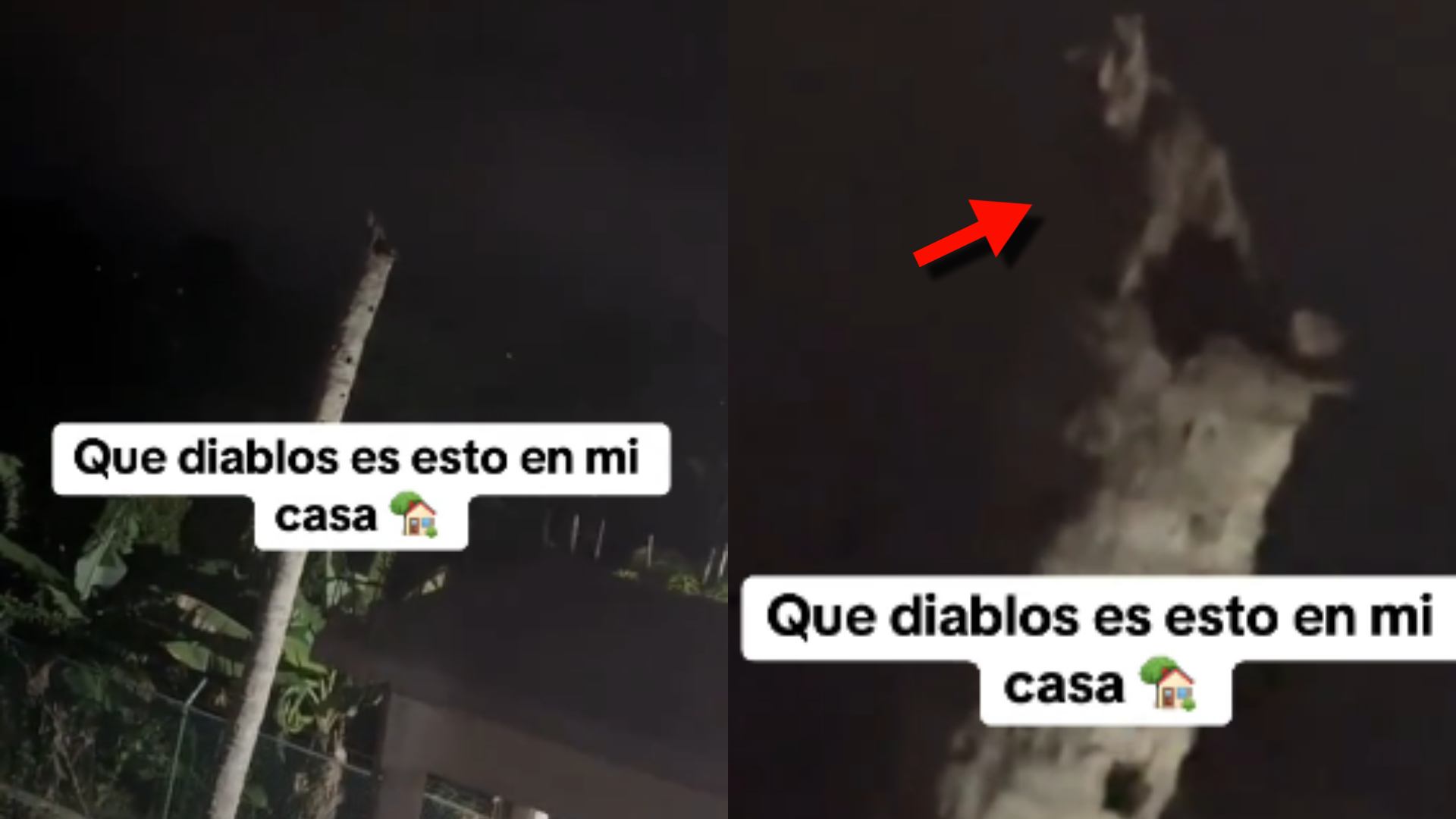 VIDEO: Joven captan terrorífica figura en el patio de su casa