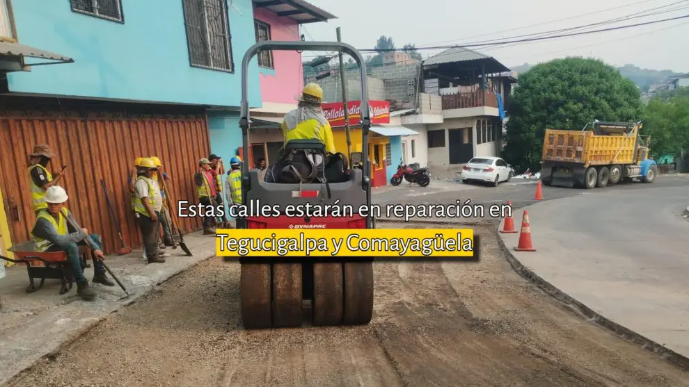 Calles en reparación