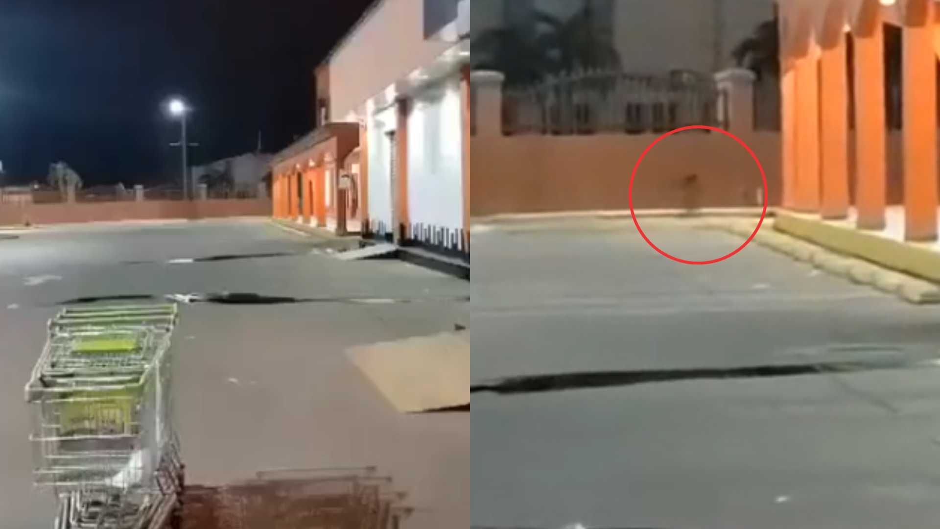 Captan en VIDEO a extraña figura en centro comercial de Choloma
