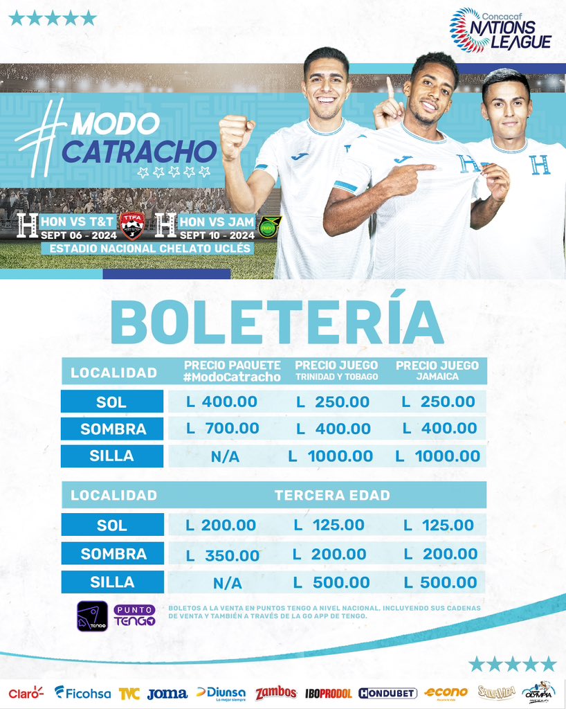 Honduras Jamaica Trinidad Tobago
