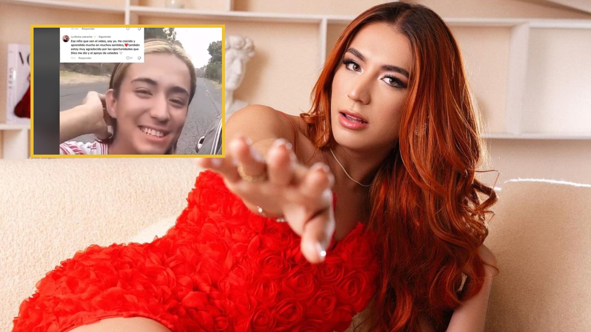 La Bicha Catracha responde con emotivo mensaje a antiguo video suyo