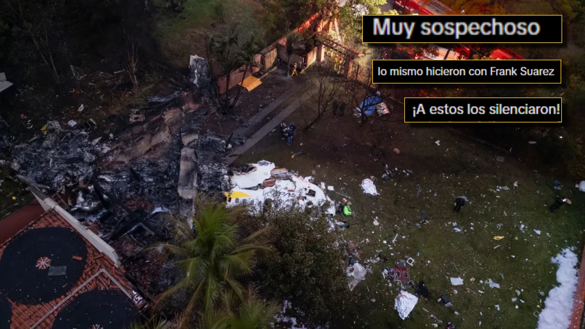 Avión se estrella en Brasil