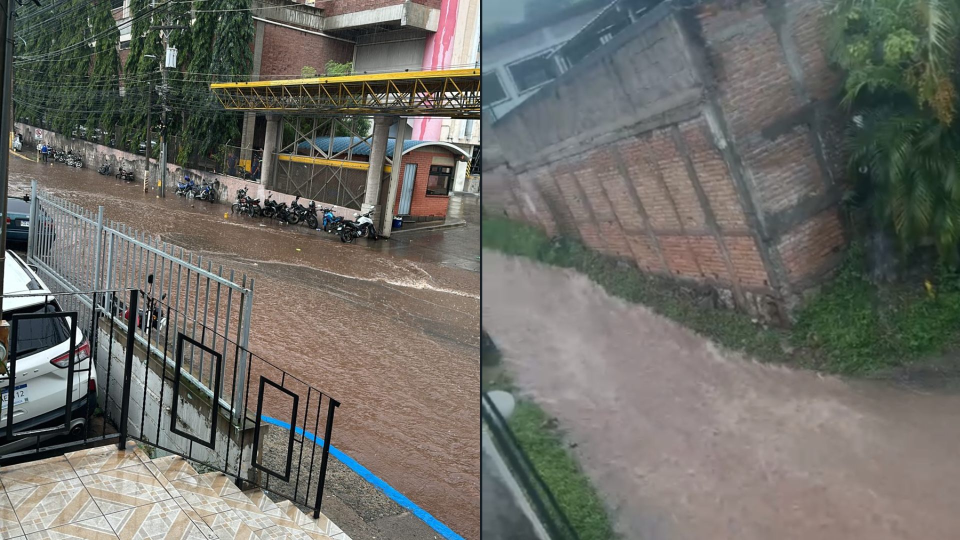 Lluvias en la capital e inundaciones