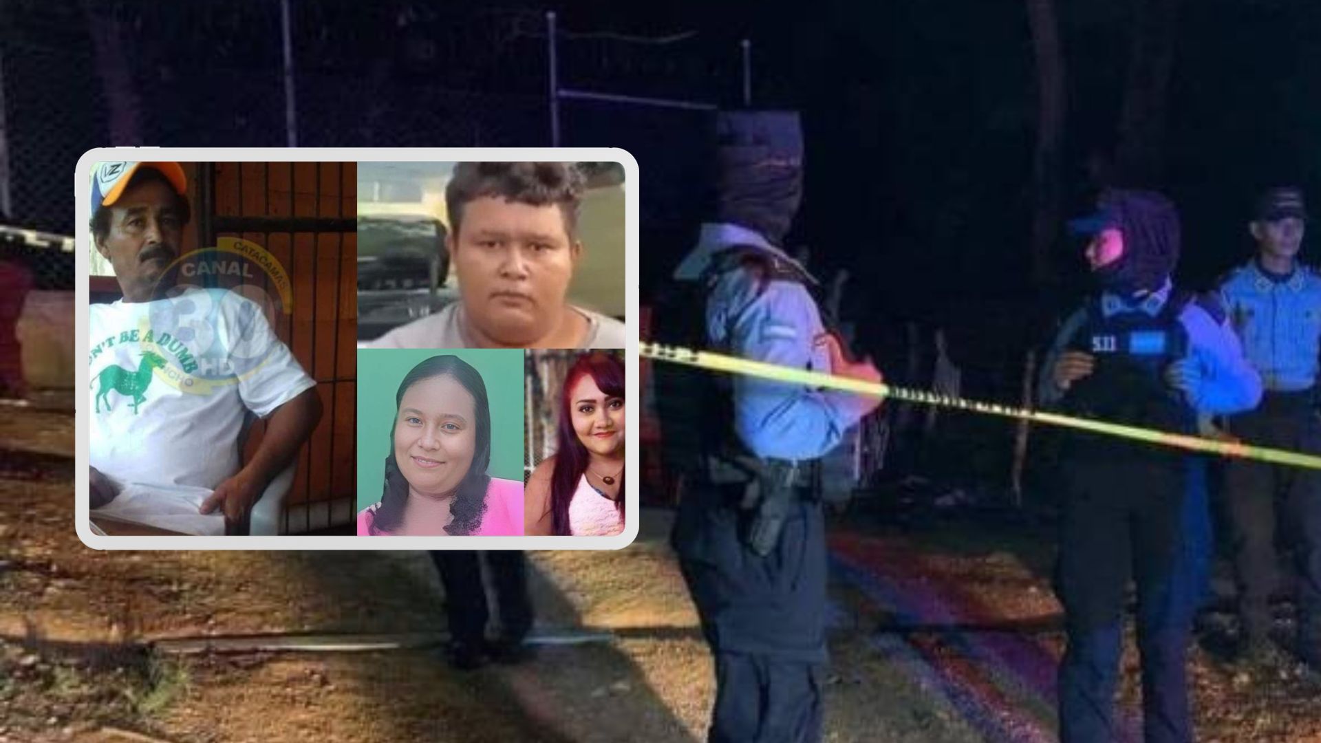 Las víctimas fueron identificadas como Elsa Giménez, de 30 años, Mileydi de 28 años, Olvin Antonio Sevilla Giménez, de 20, y José Solís, de 58.
