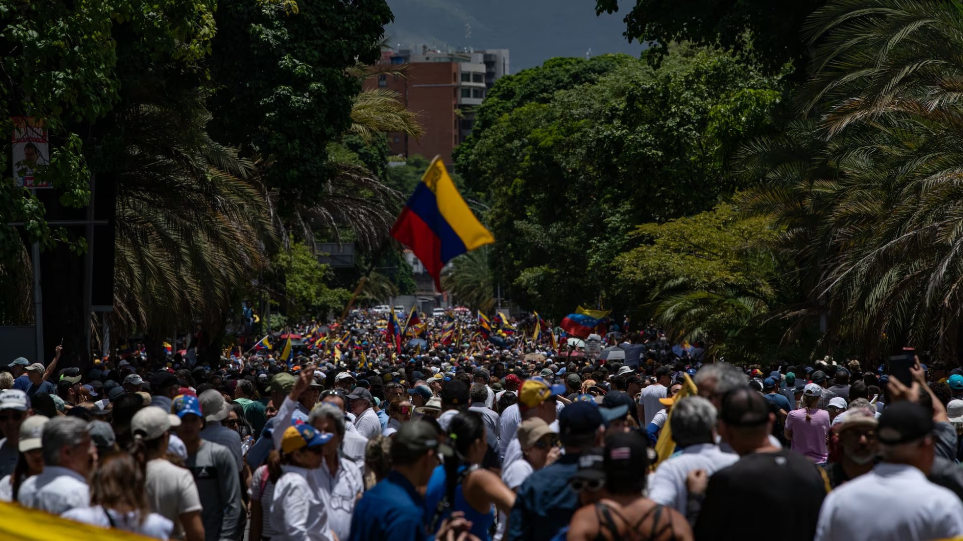 Fotos de la oposicion en Venezuela en protestas contra Maduro.