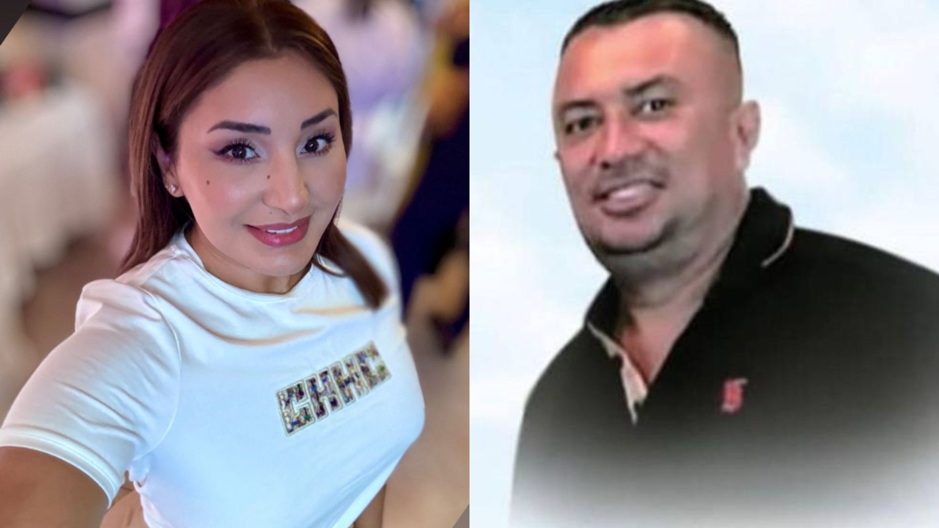 Rina Leal y su hermano Edwin Didier Hernández Díaz.