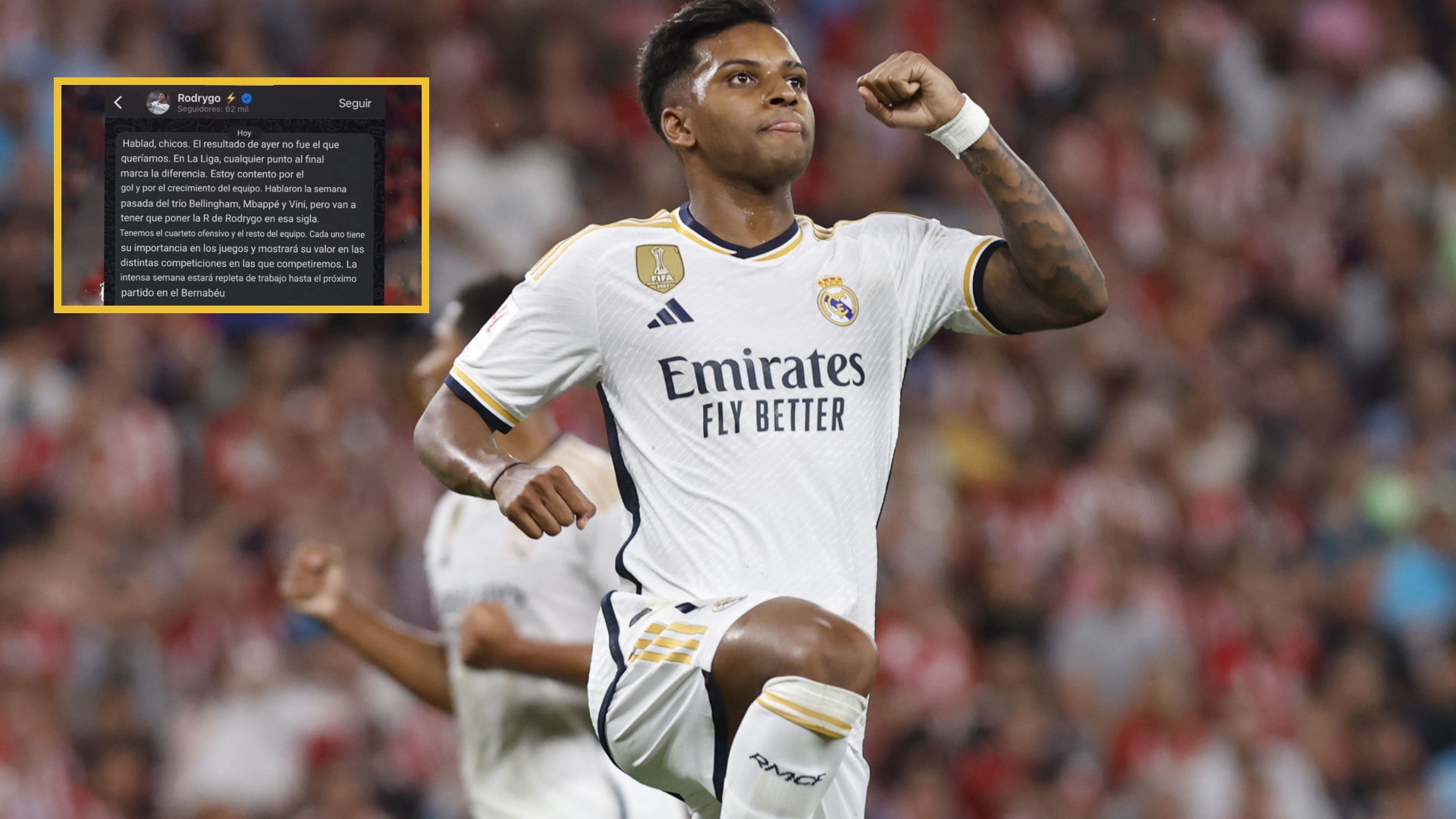 odrygo Goes molesto por no ser considerado en el tridente del Real Madrid