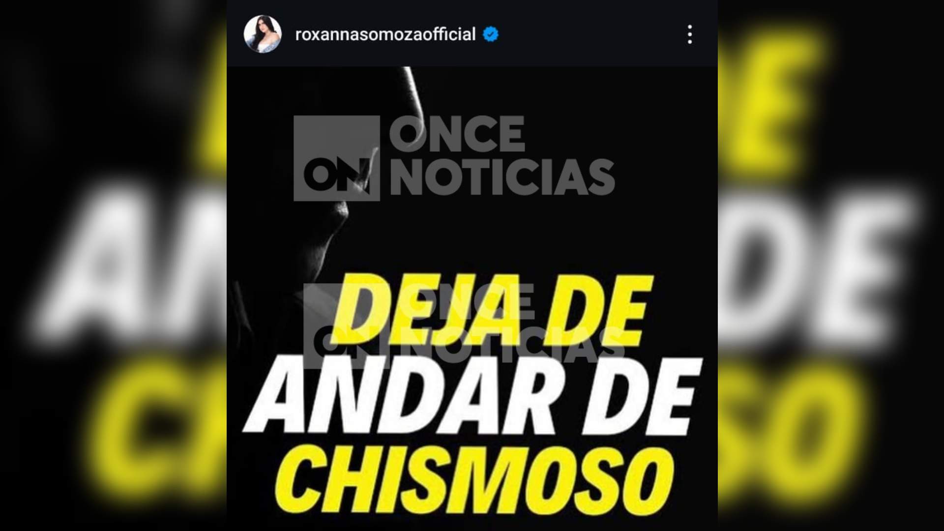 Roxanna Somoza lanza indirecta en las redes sociales