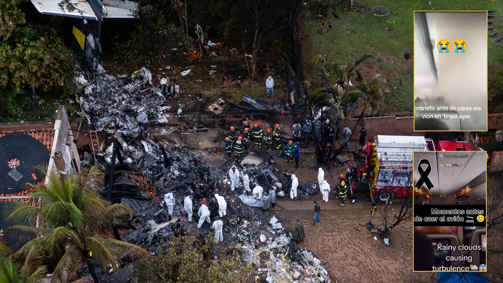 Accidente de avión en Brasil