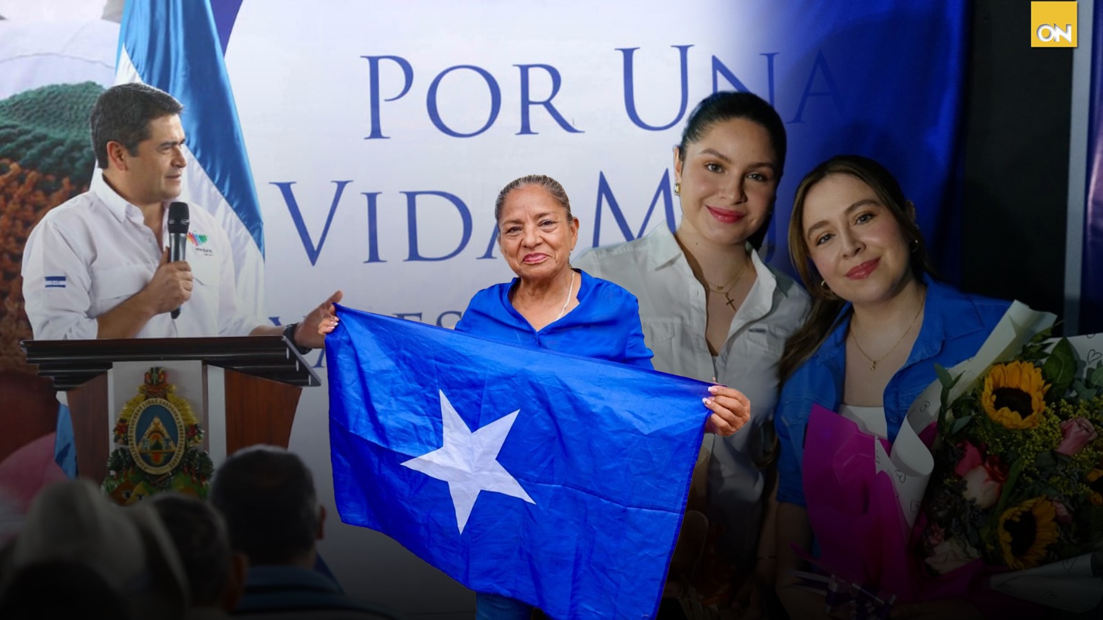 Hijas de Juan Orlando orgullosas de 'Por una Vida Mejor'